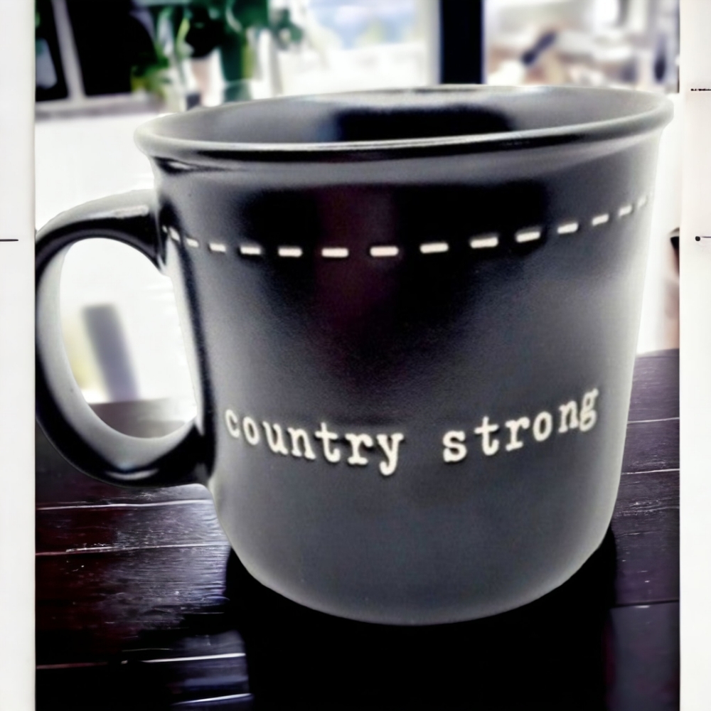 Oversized modern farmhouse coffee mug country strong or soup mug
